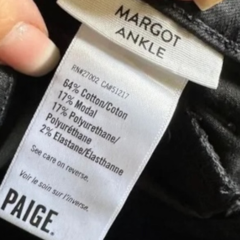 PAIGE Margot Super High Rise Skinny Jeans Midnight Star Size 24 NEW - Picture 10 of 10